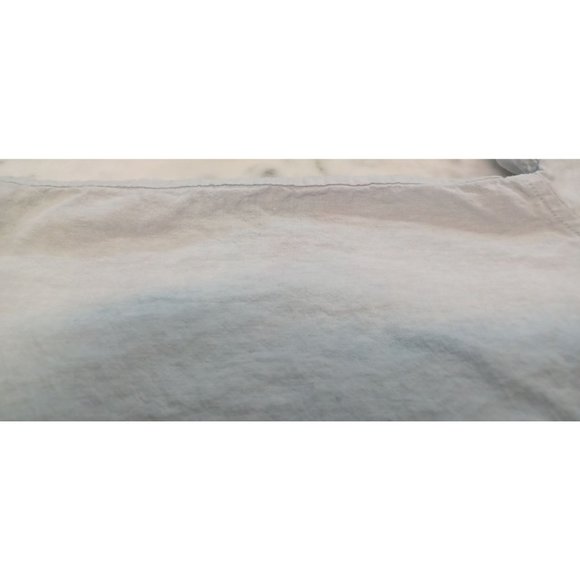 Pacsun Women's Button-Up 55% Linen  Blouse with Embroidery Large Light Blue - Picture 3 of 3